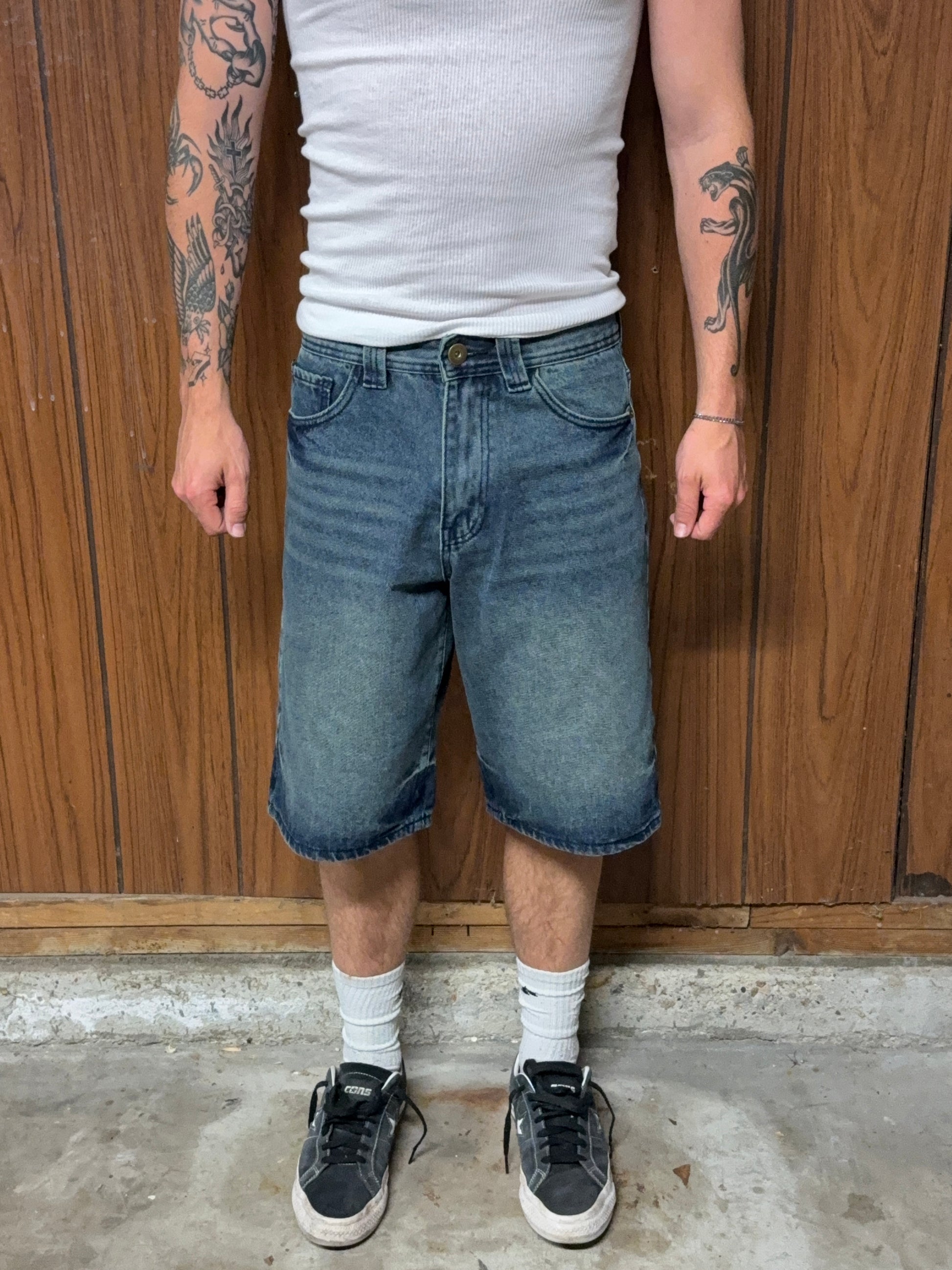 Baggy Dark Wash Jorts